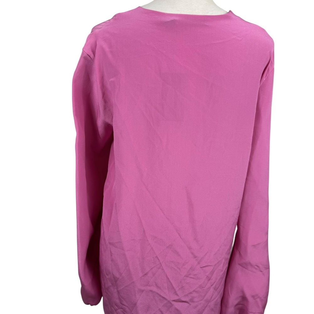 NWT Silvia Tcherassi silk magenta Blouse Size large - Picture 4 of 12